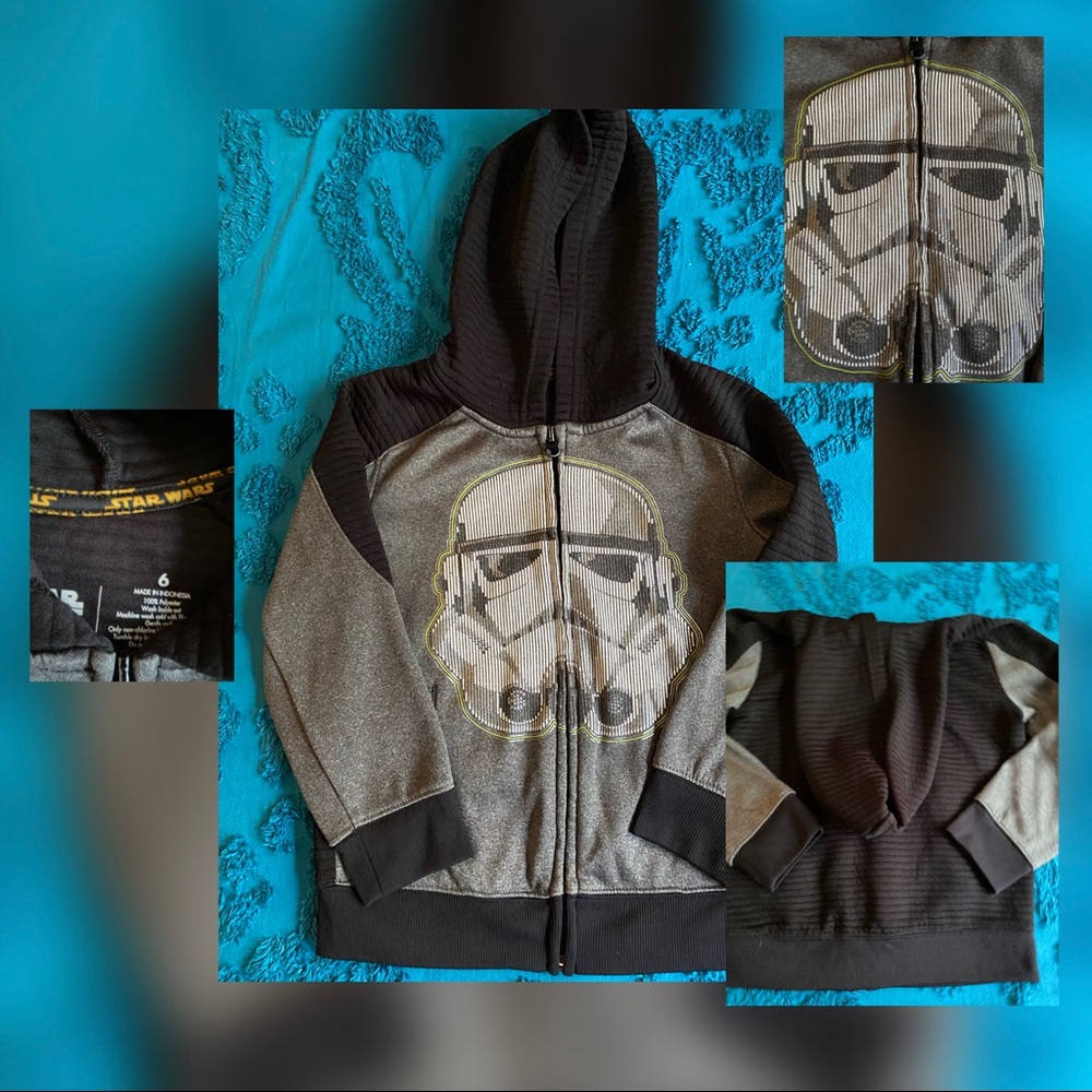 Boys stars wars sweater mint